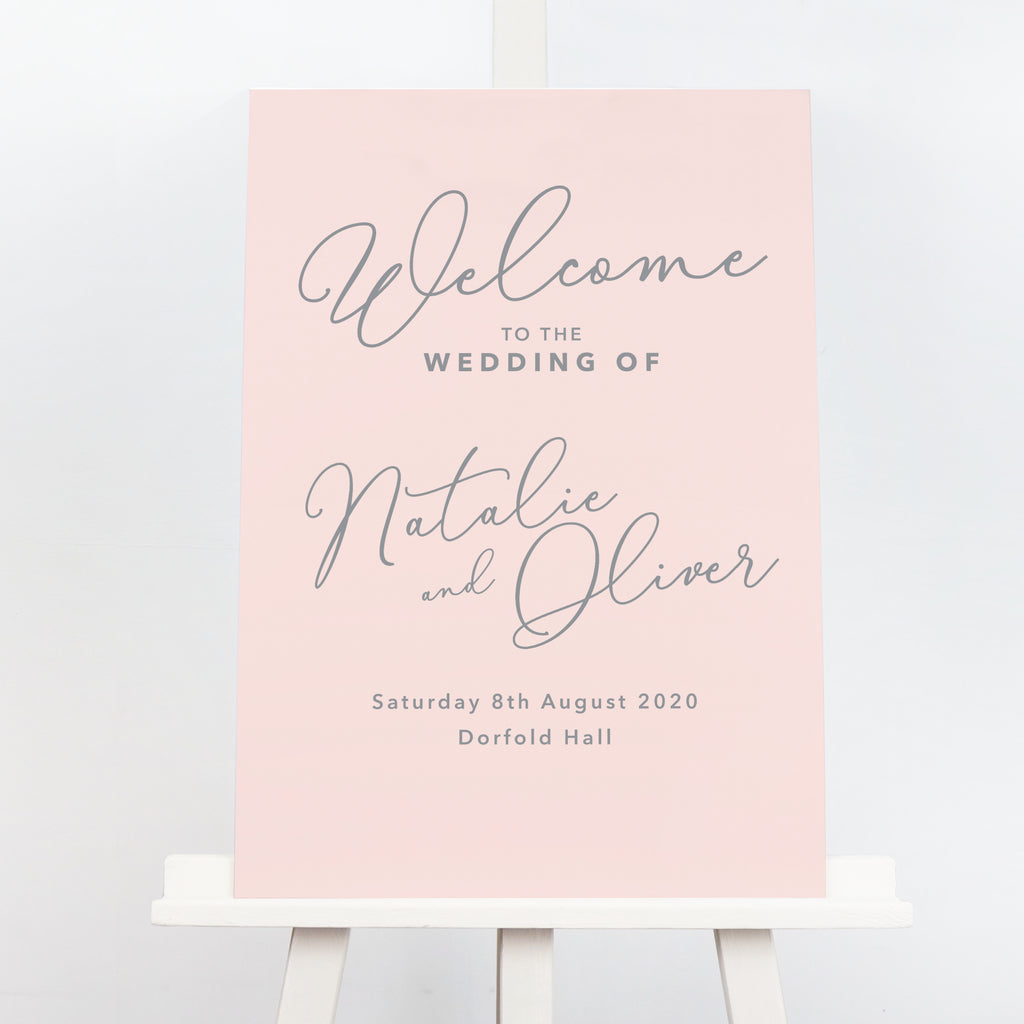 Natalie welcome sign - Project Pretty