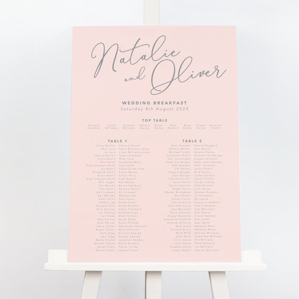 Natalie Table Plan - Project Pretty