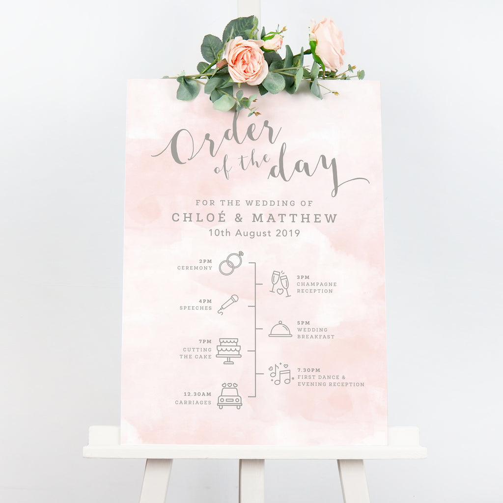 Romance order of the day sign - Project Pretty