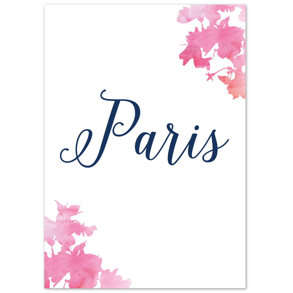 Blossom Table names - Project Pretty