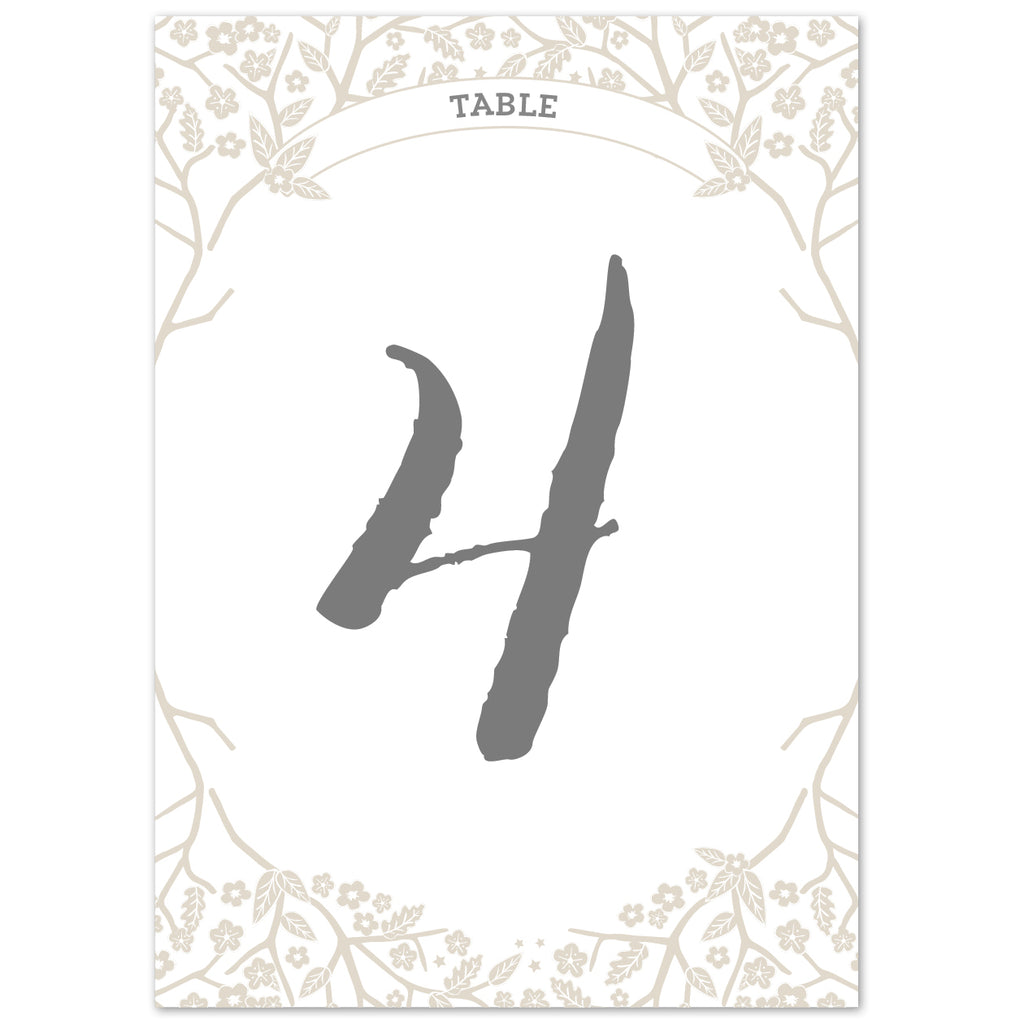Enchanted Forest table numbers - Project Pretty