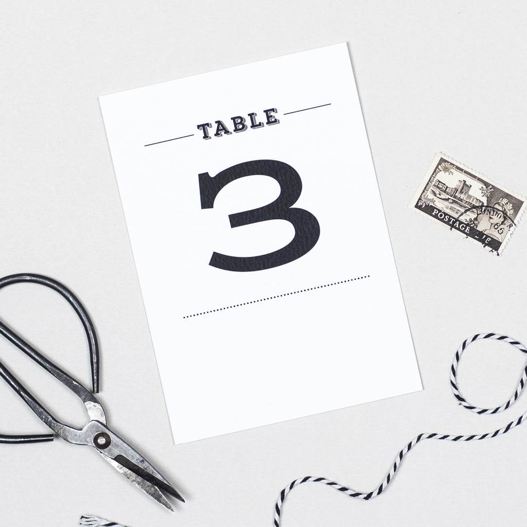 Frankie Vintage Table numbers - Project Pretty