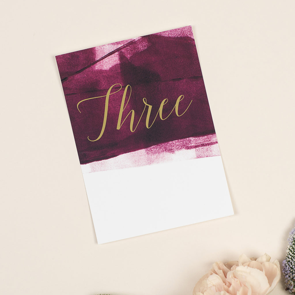 Grace table numbers - Project Pretty