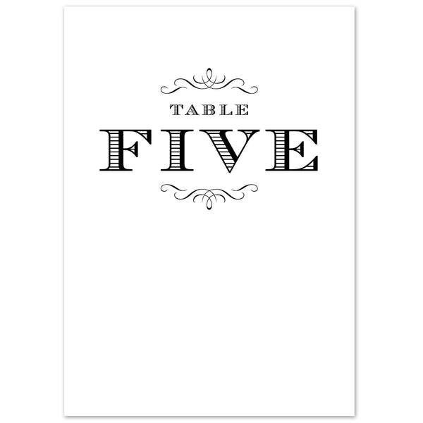 Olivia table numbers - Project Pretty