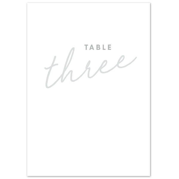 Rachel table numbers - Project Pretty