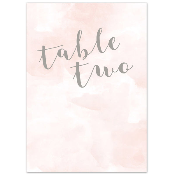 Romance table numbers - Project Pretty