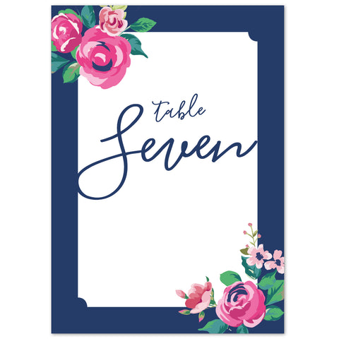 Adela Table numbers - Project Pretty