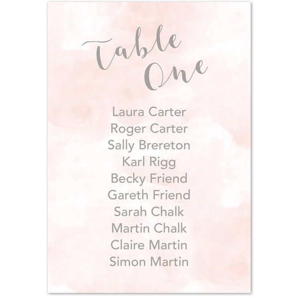 Romance table plan cards - Project Pretty