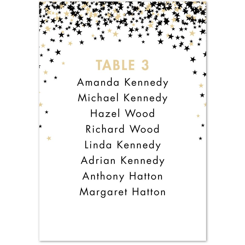 Bella table plan cards - Project Pretty