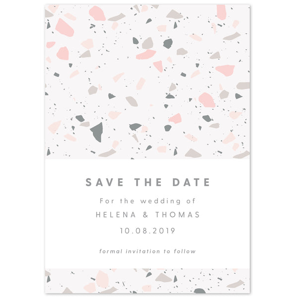 Terrazzo Save The Date - Project Pretty