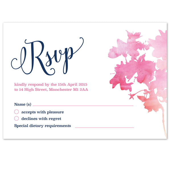 Blossom RSVP card - Project Pretty