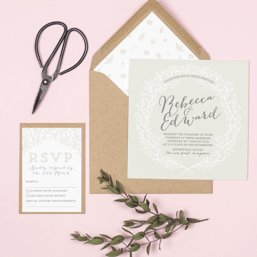 Enchanted Forest RSVP card - Project Pretty