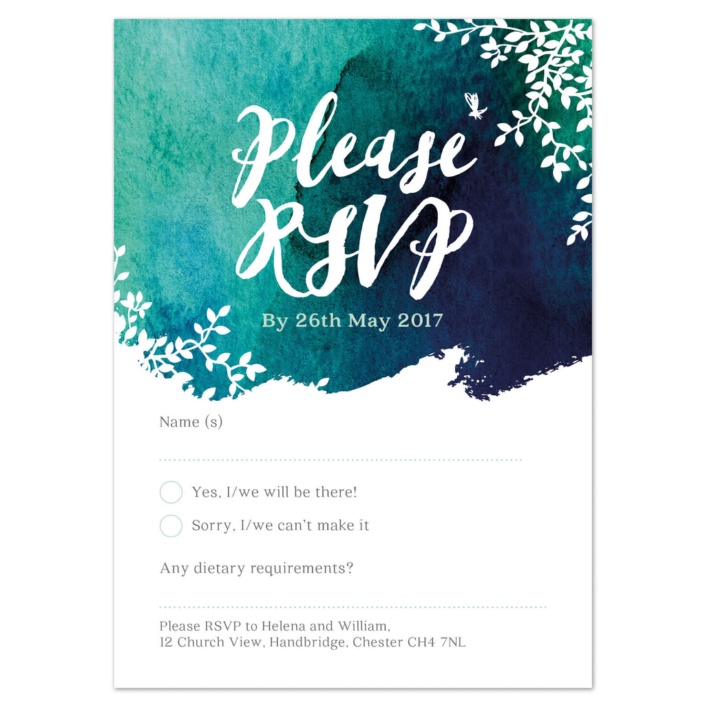 Helena RSVP card - Project Pretty
