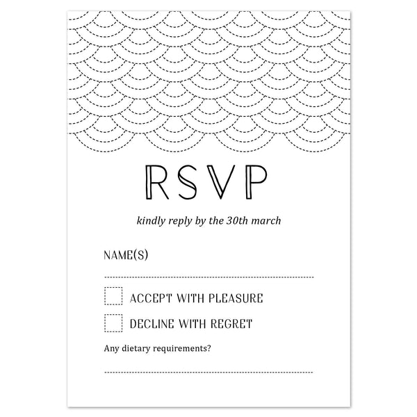 Millie RSVP card - Project Pretty