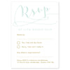 Mint Romance RSVP card - Project Pretty
