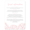 Hydrangea Pink information card - Project Pretty