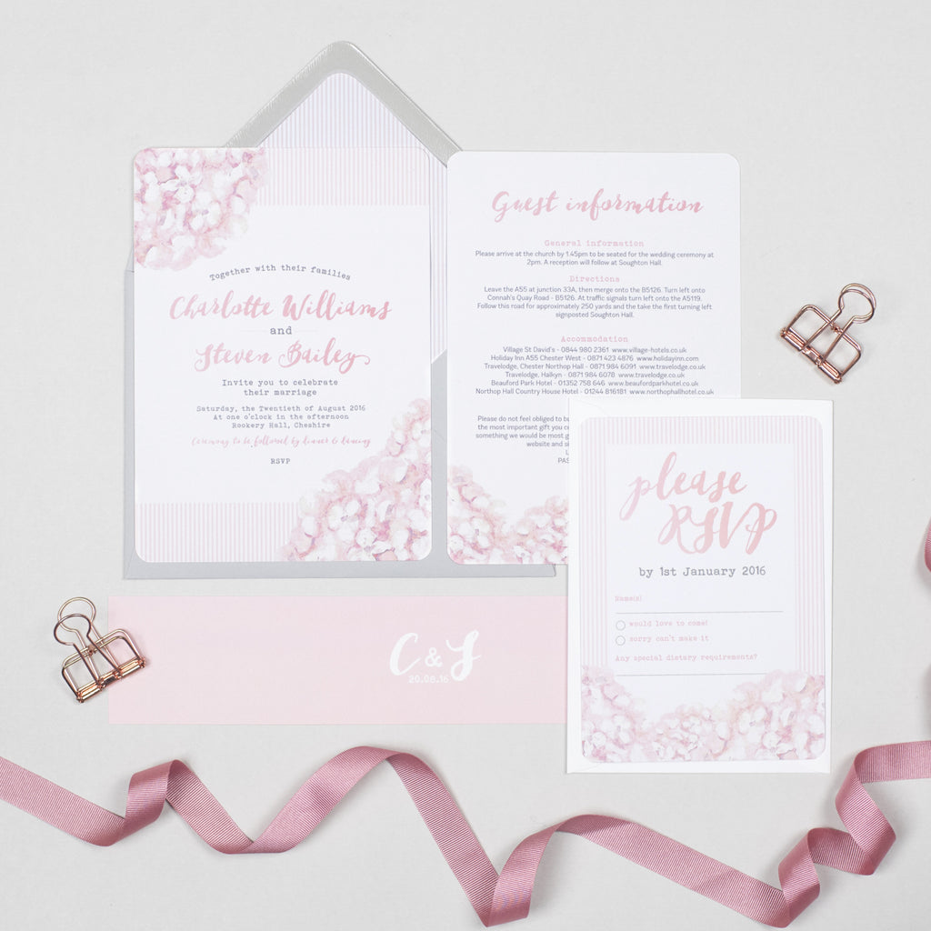 Hydrangea Pink information card - Project Pretty