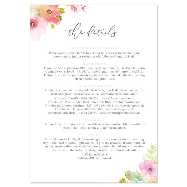 Juliette information card - Project Pretty