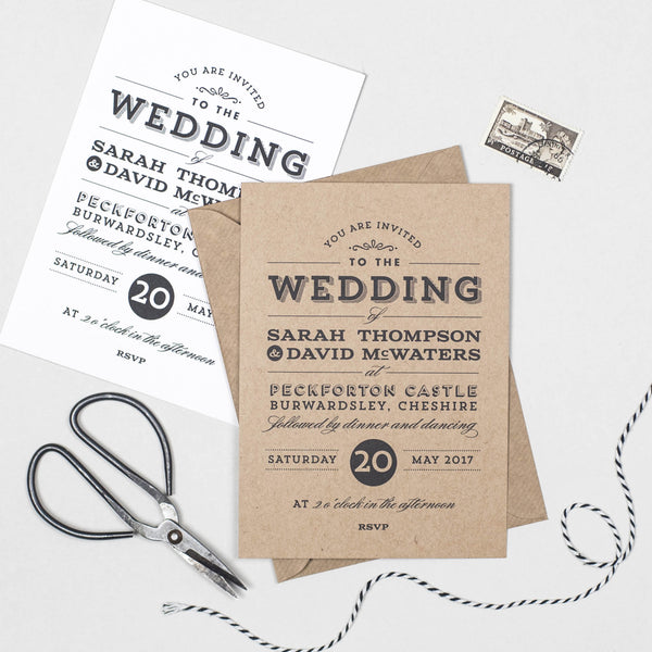 Frankie Vintage Wedding Invitation - Project Pretty