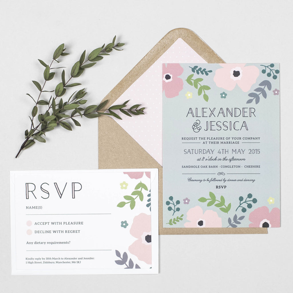 Poppy Wedding Invitation - Project Pretty