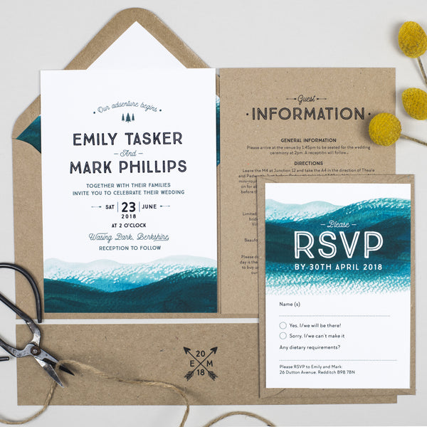 Adventure Wedding Invitation - Project Pretty