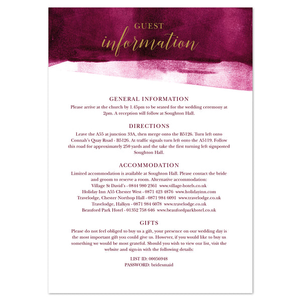 Grace information card - Project Pretty