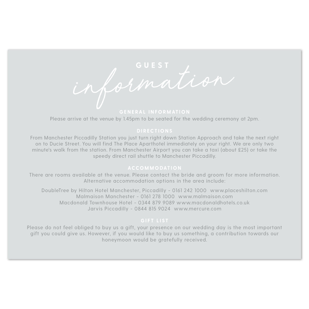 Rachel information card - Project Pretty