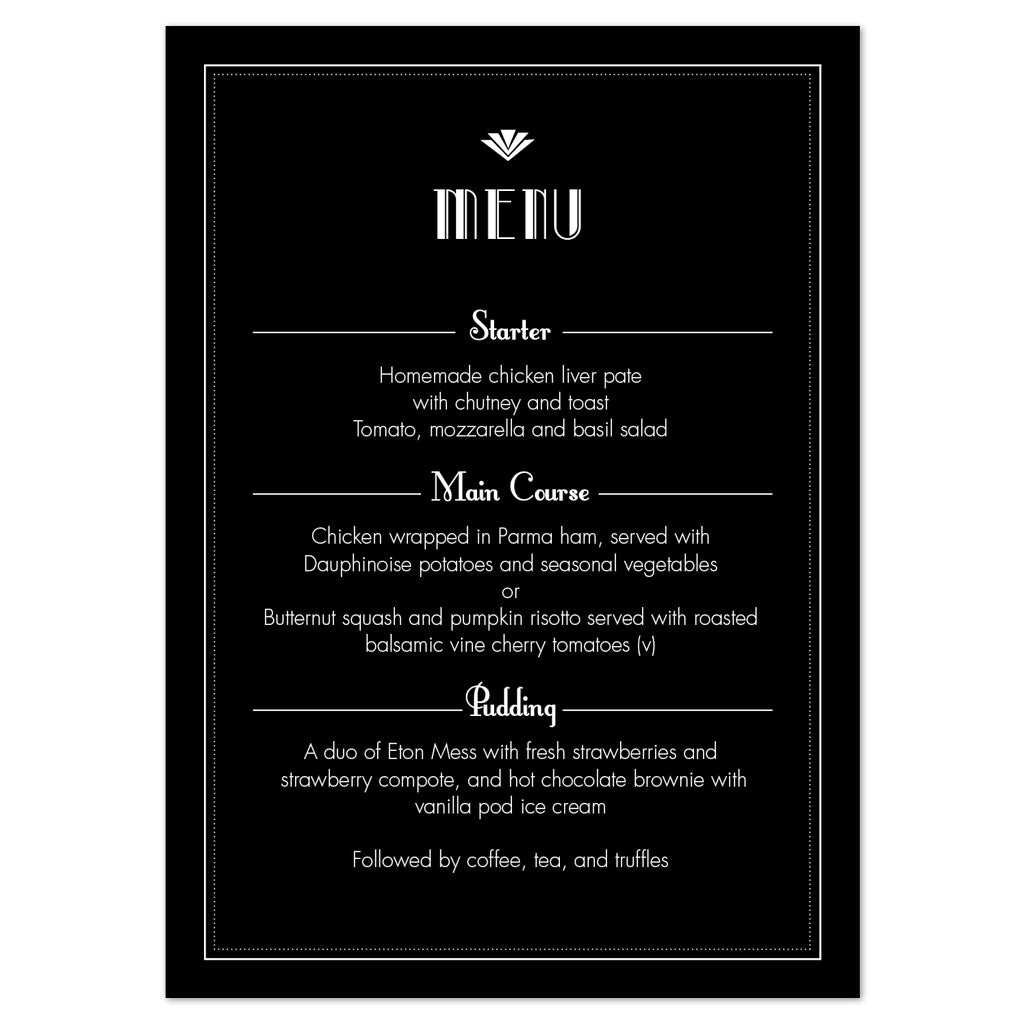 Estelle Menu Cards - Project Pretty