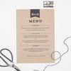 Frankie Vintage Menu Cards - Project Pretty