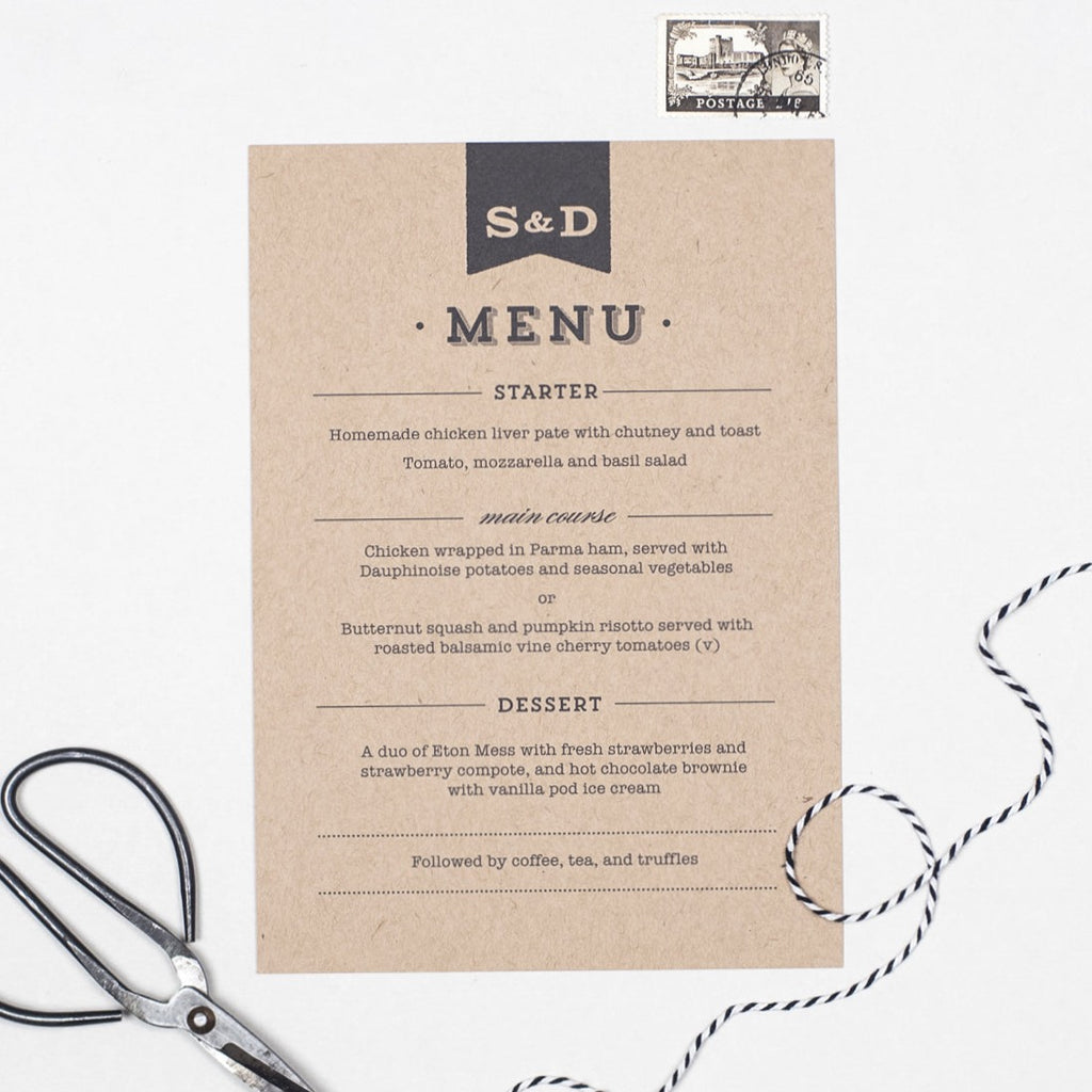 Frankie Vintage Menu Cards - Project Pretty