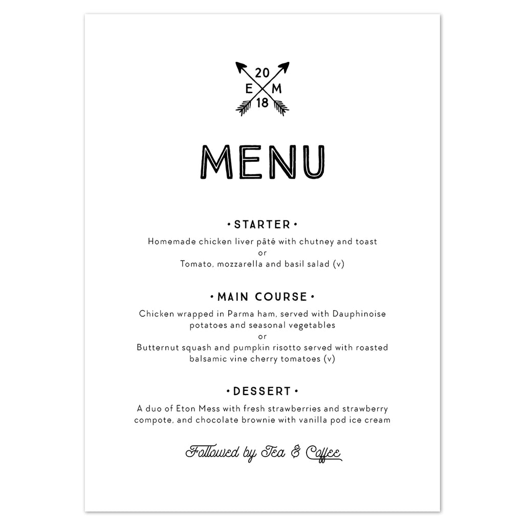 Adventure Menu Cards - Project Pretty