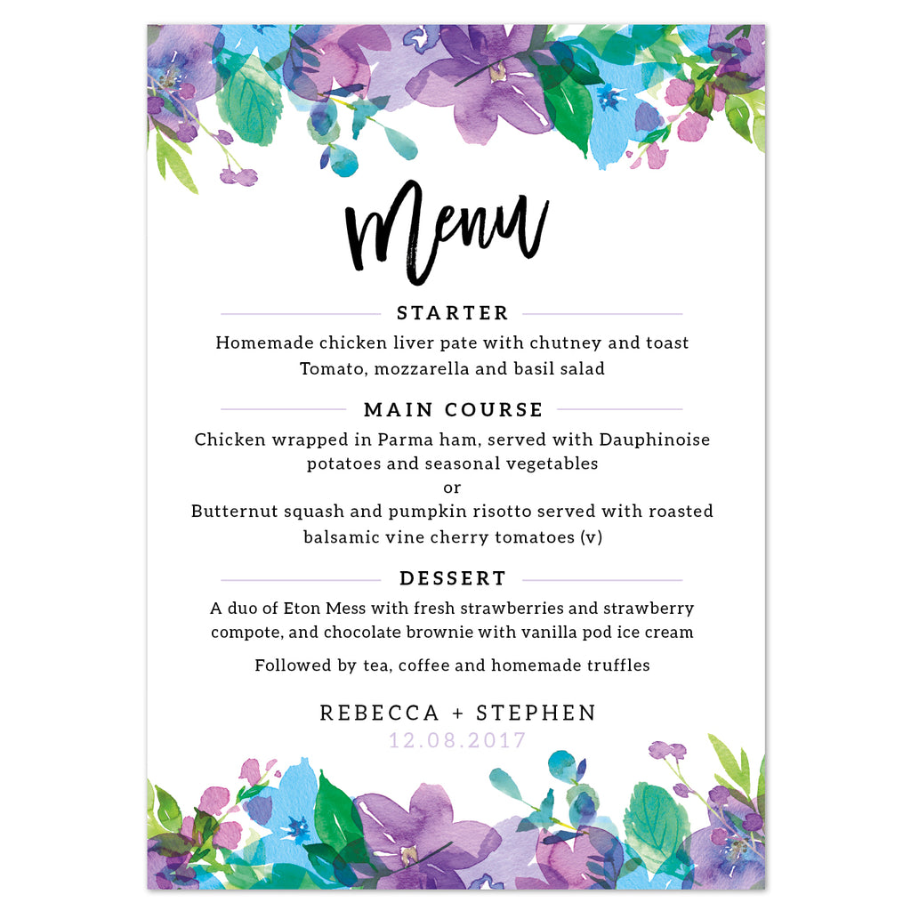 Harlow Menu Cards - Project Pretty