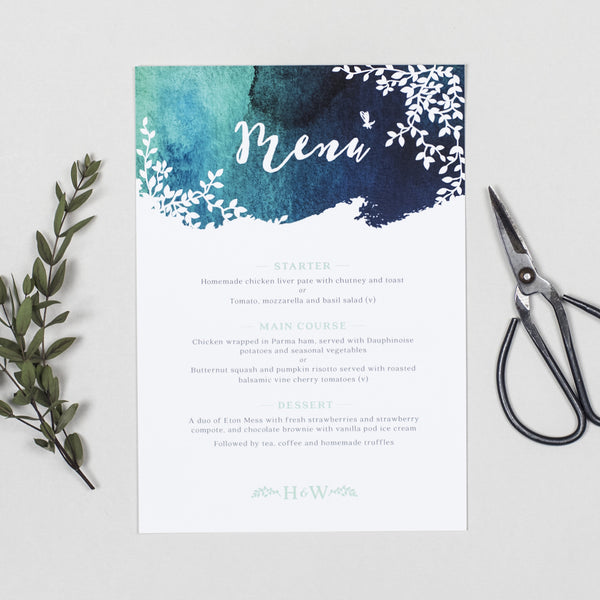 Helena Menu Cards - Project Pretty