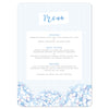 Hydrangea Blue Menu Cards - Project Pretty