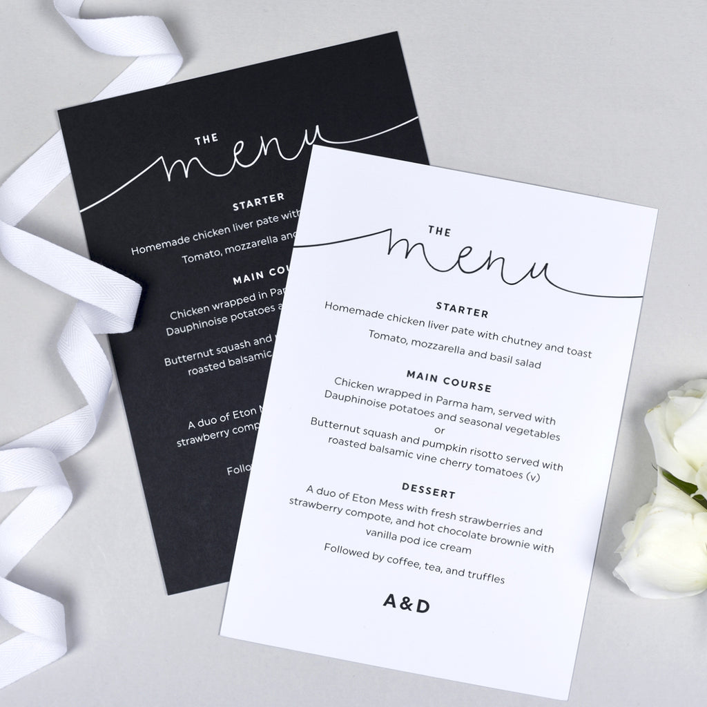 Kate Menu Cards - Project Pretty