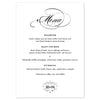 Olivia Menu Cards - Project Pretty
