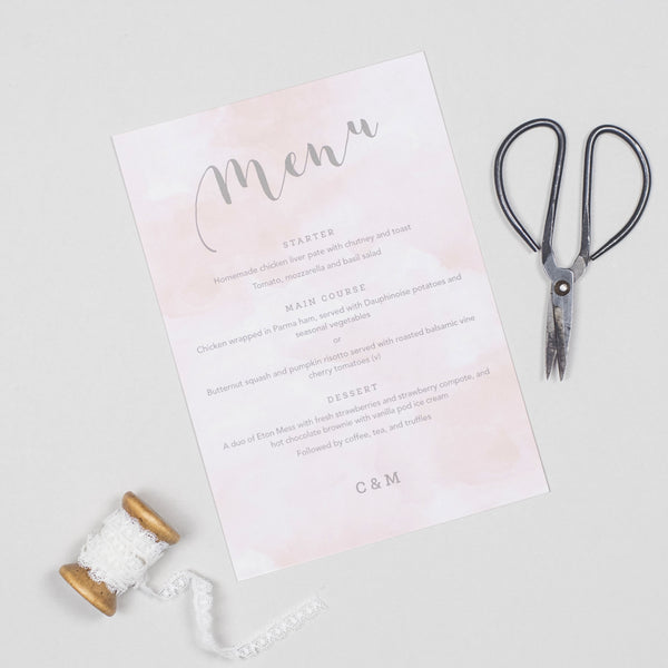 Romance Menu Cards - Project Pretty