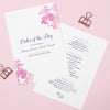 Blossom Wedding Order Of The Day Program Cards - Project Pretty