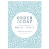 Alice Wedding Order Of The Day Program Cards - Project Pretty