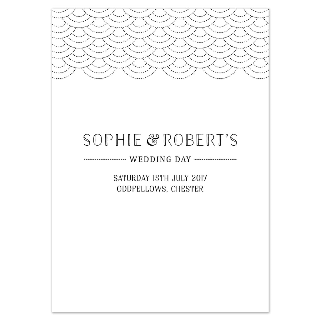 Millie Wedding Order Of The Day Program Cards - Project Pretty