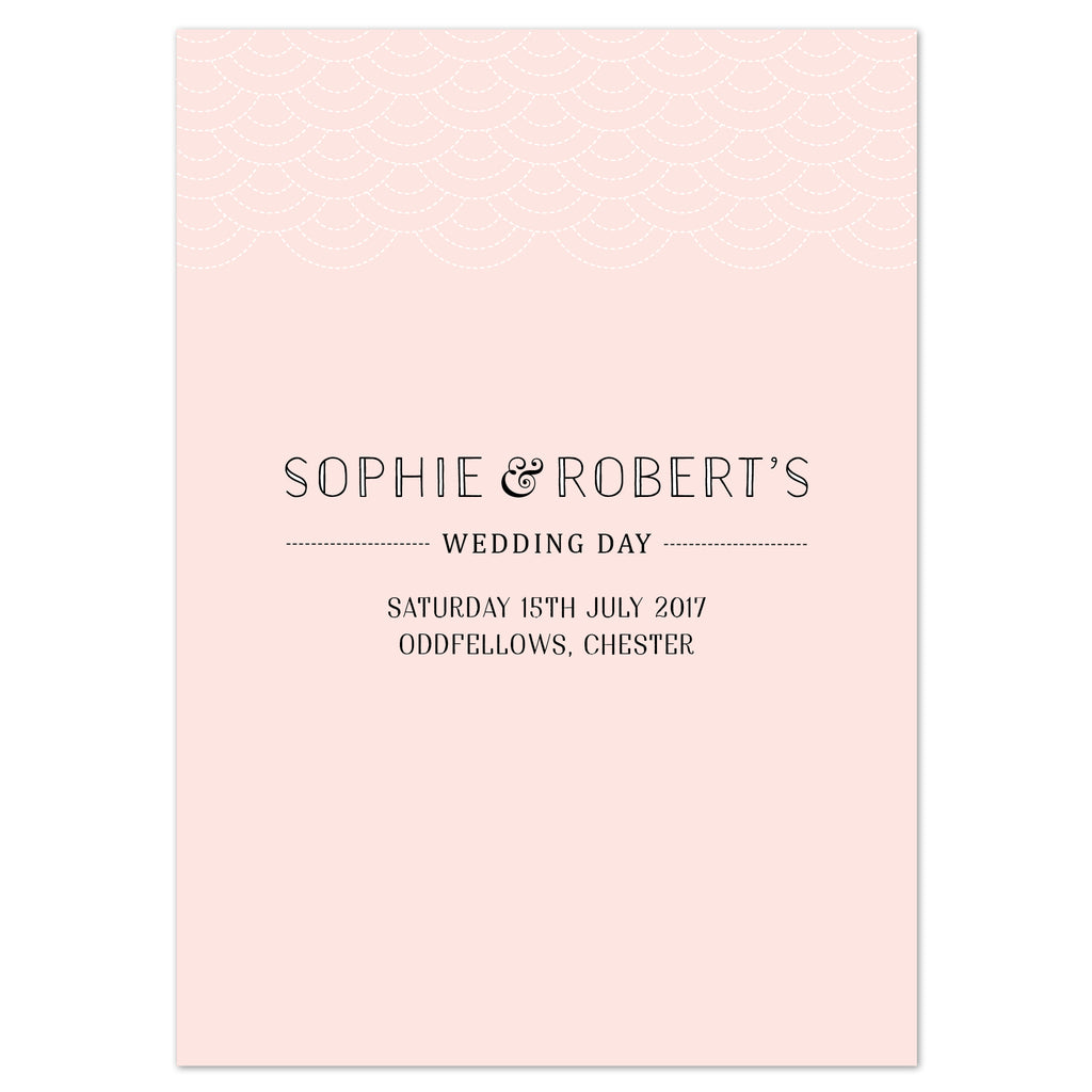 Millie Wedding Order Of The Day Program Cards - Project Pretty