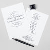 Olivia Wedding Order Of The Day Program Cards - Project Pretty