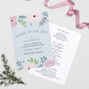 Poppy Wedding Order Of The Day Program Cards - Project Pretty