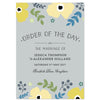 Poppy Wedding Order Of The Day Program Cards - Project Pretty