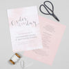 Romance Wedding Order Of The Day Program Cards - Project Pretty