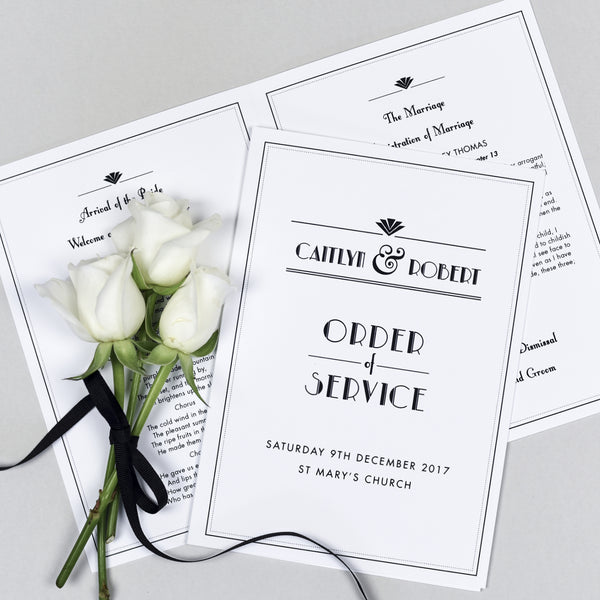 Estelle Order of Service booklets - Project Pretty