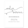 Kate Order of Service booklets - Project Pretty