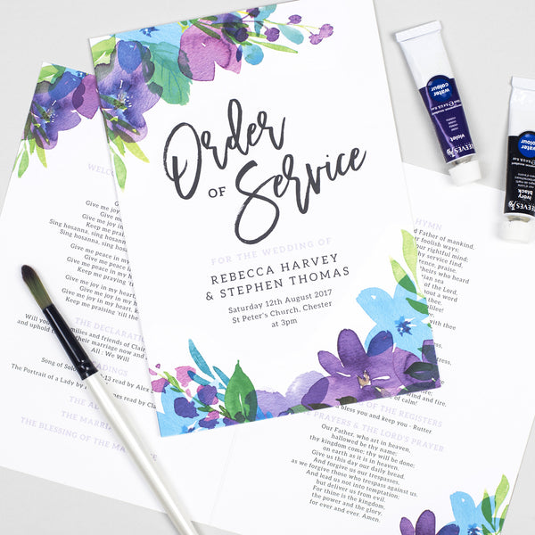 Harlow Order of Service booklets - Project Pretty