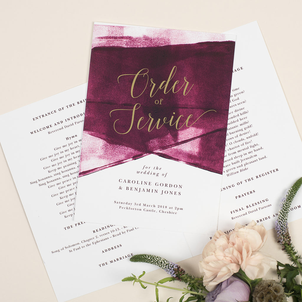 Grace Order of Service booklets - Project Pretty