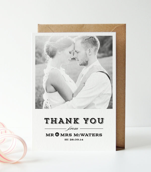 Frankie Wedding Photo Thank You Cards - Project Pretty